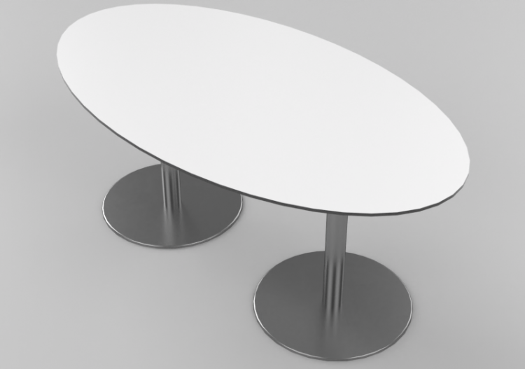 3D Tisch - Holztisch elliptisch - Casala - Centre - 6220 -...