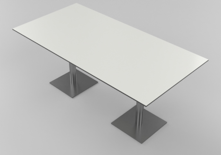 Mesas 3D - Mesa de madeira retangular - Casala - Centre -...