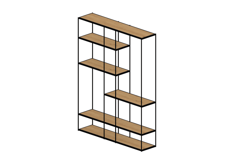 Bibliothèque 3D - Bibliothèque en bois - Kare - Oslo -... Bibliothèque 3D - Bibliothèque en bois - Kare - Oslo -...