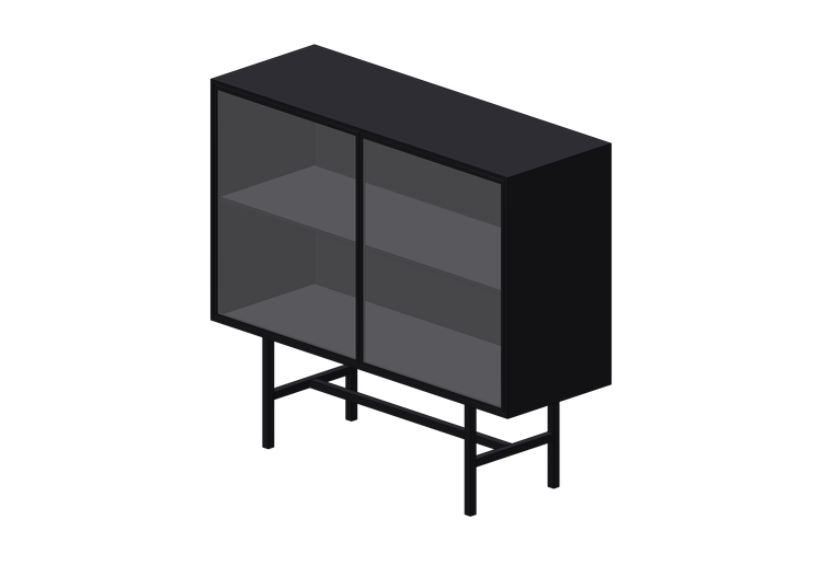 3D Schränke und Kommoden - Kommode aus Metall - Kare - San... 3D Schränke und Kommoden - Kommode aus Metall - Kare - San...