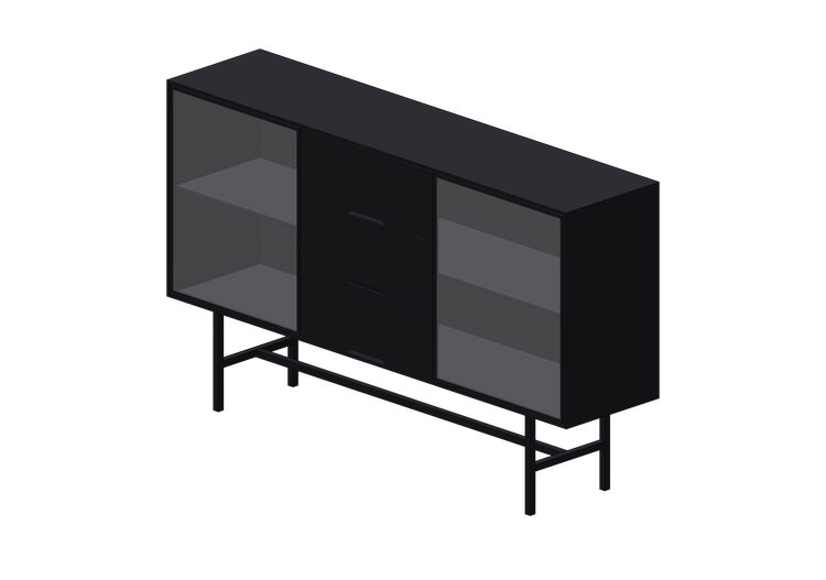 Mobili 3D - Credenza in metallo - Kare - San Diego - 87877... Mobili 3D - Credenza in metallo - Kare - San Diego - 87877...