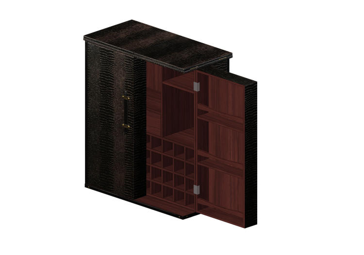3D Furniture - Wooden bar cabinet - Kare - Globetrotter -... 3D Furniture - Wooden bar cabinet - Kare - Globetrotter -...