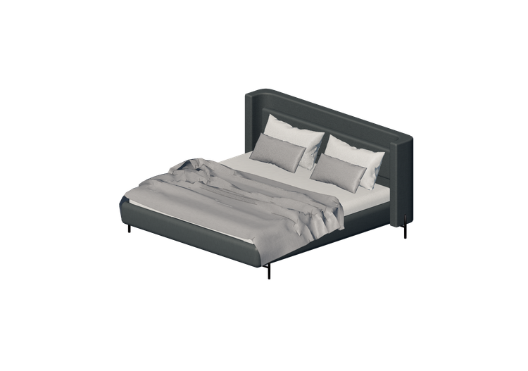 Camas y Mesitas de noche 3D - Cama matrimonial - Kare -... Camas y Mesitas de noche 3D - Cama matrimonial - Kare -...
