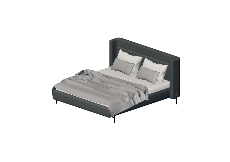 Camas y Mesitas de noche 3D - Cama matrimonial - Kare -... Camas y Mesitas de noche 3D - Cama matrimonial - Kare -...