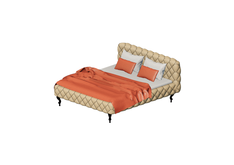 Camas y Mesitas de noche 3D - Cama matrimonial - Kare -... Camas y Mesitas de noche 3D - Cama matrimonial - Kare -...