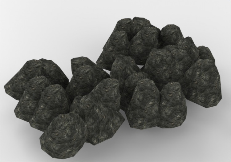 3D Modelle - Basaltsteine - ACCA software