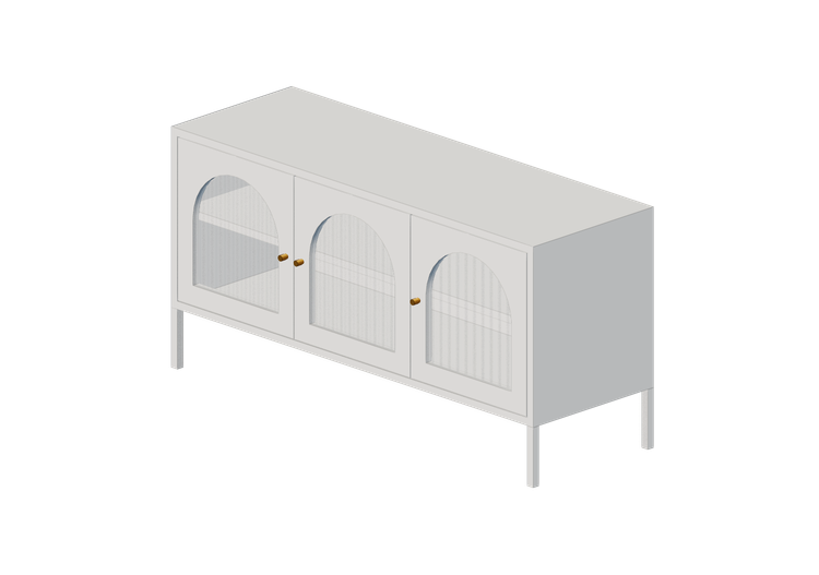 Muebles 3D - Aparador de madera lacada - Kare - Sylt -... Muebles 3D - Aparador de madera lacada - Kare - Sylt -...