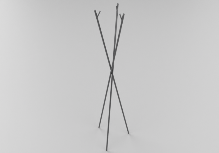 Accesorios 3D - Perchero moderno - ACCA software