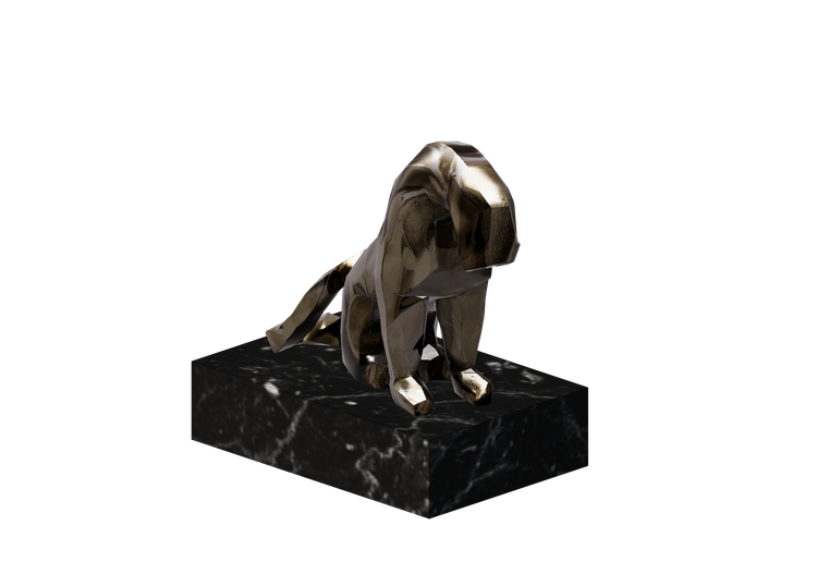 3D Sculptures - Metal statuette - Kare - 53808 - Kare 3D Sculptures - Metal statuette - Kare - 53808 - Kare