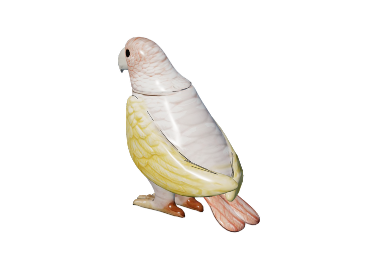 Vases and Ceramics 3D - Ceramic jar - Kare - Exotic Bird -... Vases and Ceramics 3D - Ceramic jar - Kare - Exotic Bird -...