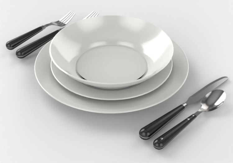 Accesorios 3D - Set vejillas con platos - ACCA software