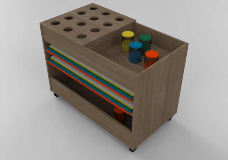 3D Furniture - Low Cabinet - ACCA software