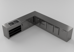 Balcões 3D - Bancada de trabalho profissional