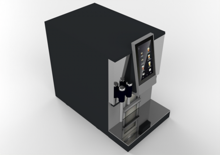 Acessórios 3D - Máquina de cappuccino - ACCA software