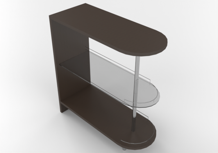 Accessori 3D - Mensola per bicchieri - ACCA software