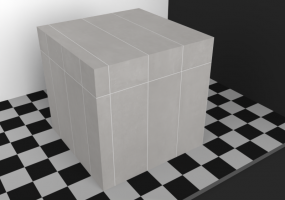Flooring Textures - Gray stoneware 120x30 layed aligned