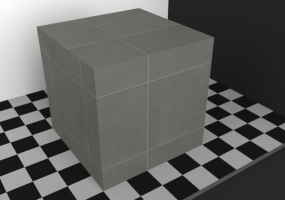 Texture pavés - Grès gris anthracite 60x60 alignée