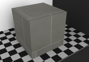 Texture pavés - Grès gris anthracite 90x90 décalée