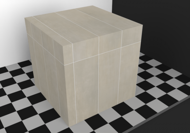 Texturen Fußböden - Steinzeug beige 120x30 Kreuzverband -...