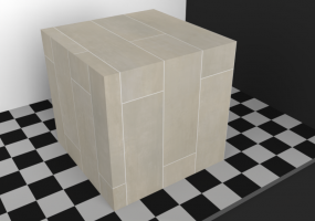 Flooring Textures - Beige stoneware 120x30 layed staggered
