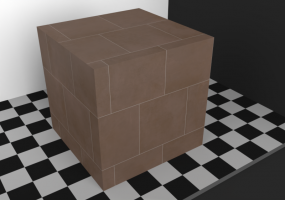Flooring Textures - Brown Stoneware 45x45 layed staggered