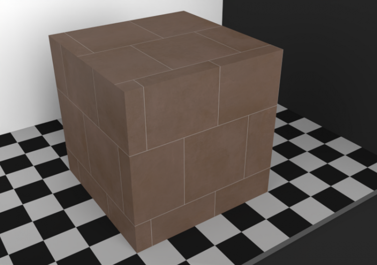 Flooring Textures - Brown Stoneware 45x45 layed staggered -...