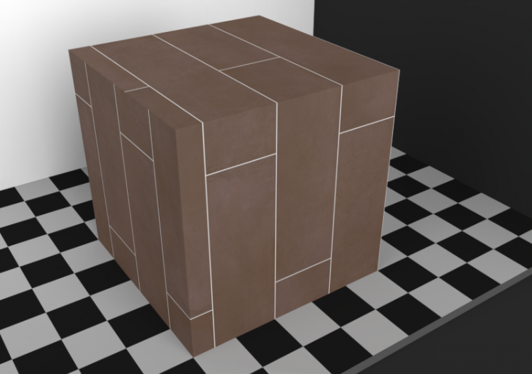 Texture pavés - Grès marron 120x30 décalée - ACCA software