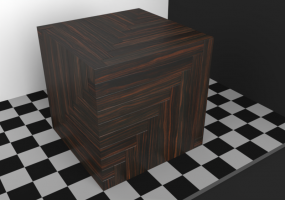 Parquet Texture - Ebony (Herringbone Pattern)