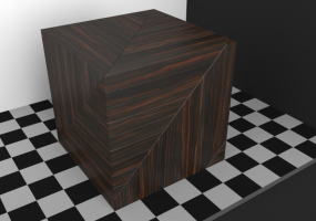 Parquet Texture - Ebony (Hungarian Point)