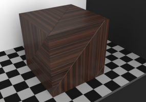 Parquet Texture - Mahogany (Hungarian Point)