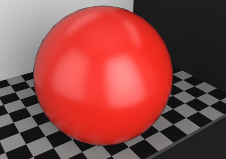 Texture plastique - Rouge brillant - ACCA software