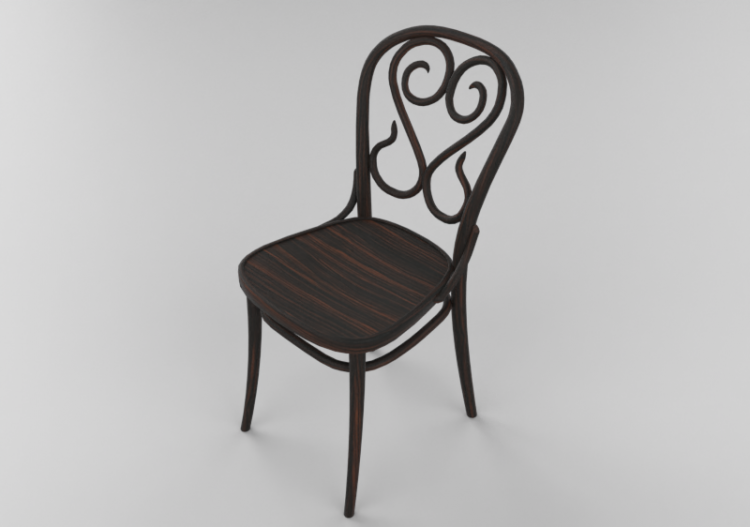 3D Chairs - Wooden Chair - Ton - 311/004 - ACCA software