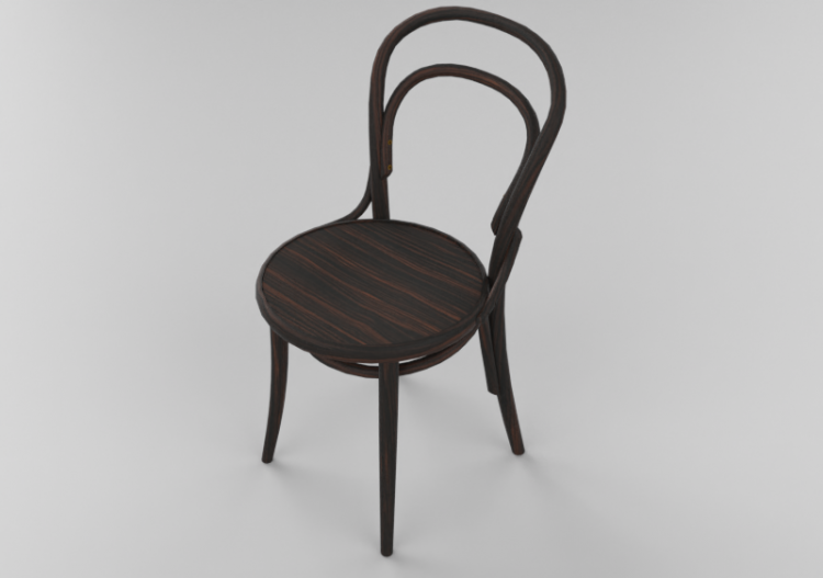 3D Chairs - Wooden Chair - Ton - 311/014 - ACCA software