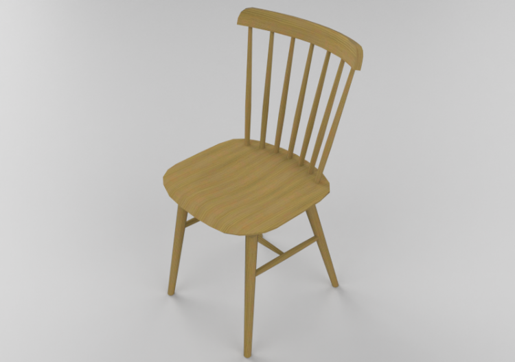 3D Chairs - Wooden Chair - Ton - 311/035 - ACCA software