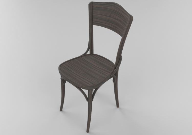 3D Chairs - Wooden Chair - Ton - 311/054 - ACCA software