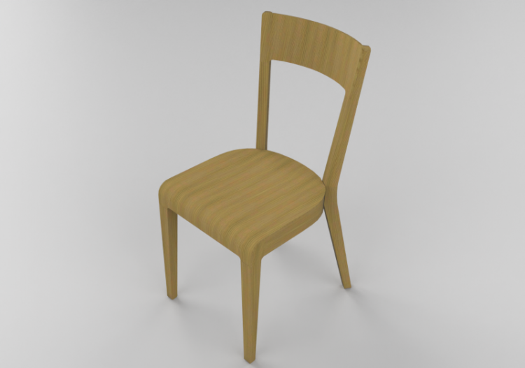 Chaises 3D - Chaise en bois - Ton - 311/388 - ACCA software
