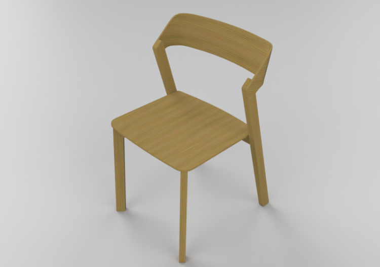 Cadeira 3D - Cadeira de madeira - Ton - 311/401 - ACCA...