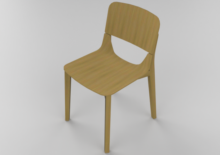 Cadeira 3D - Cadeira de madeira - Ton - 311/437 - ACCA...