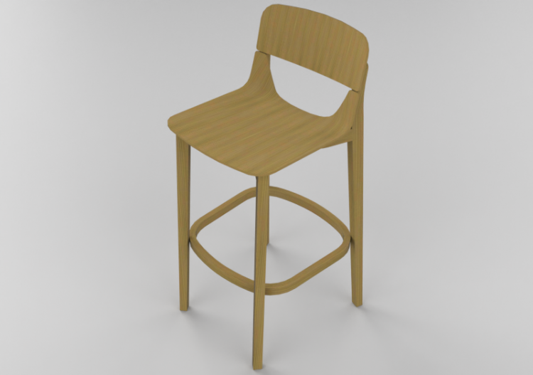 Cadeira 3D - Cadeira de madeira - Ton - 311/439 - ACCA...