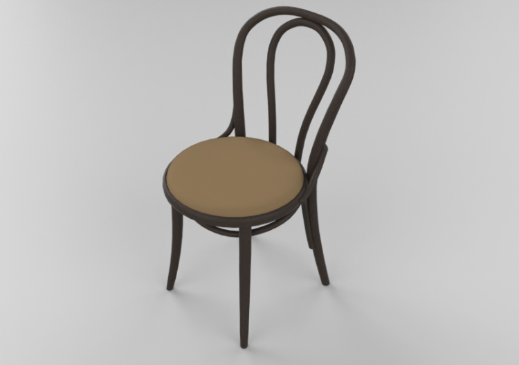 Cadeira 3D - Cadeira de madeira - Ton - 313/018 - ACCA...