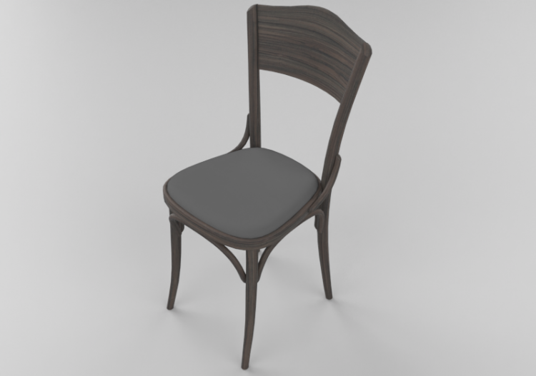 Sillas 3D - Silla de madera - Ton - 313/054 - ACCA software