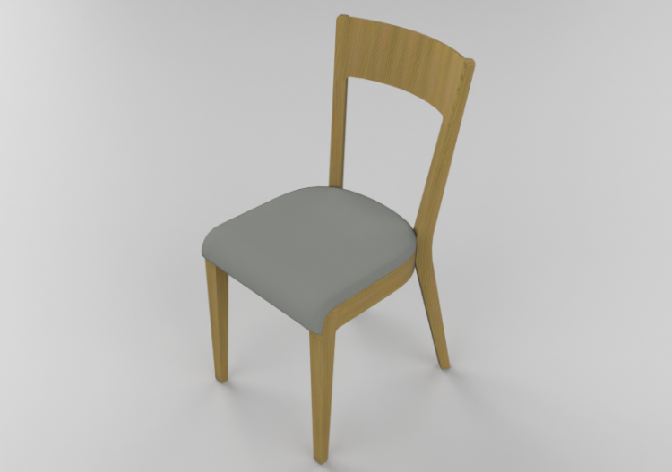 Chaises 3D - Chaise en bois - Ton - 313/388 - ACCA software