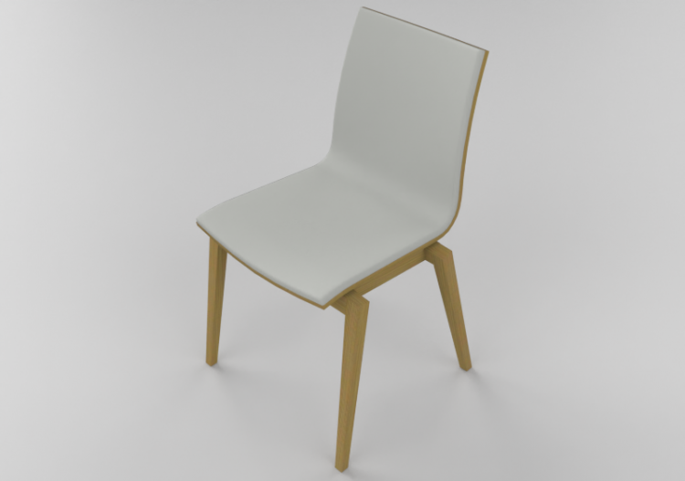Sillas 3D - Silla de madera - Ton - 313/700 - ACCA software