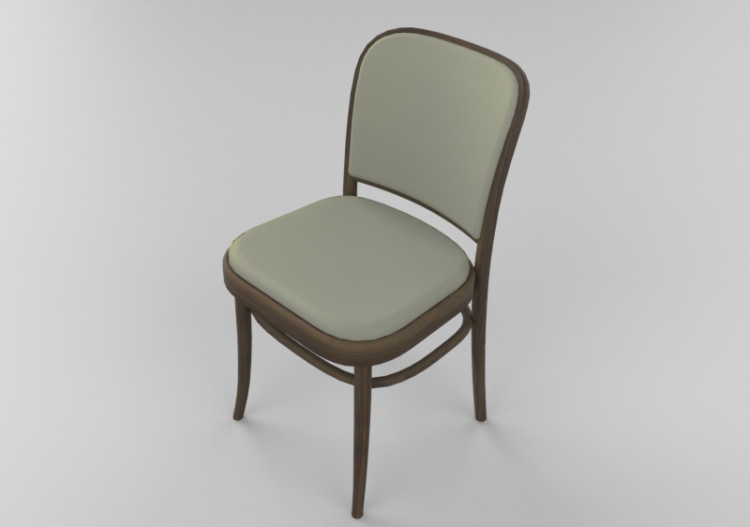 Sillas 3D - Silla de madera - Ton - 313/811 - ACCA software