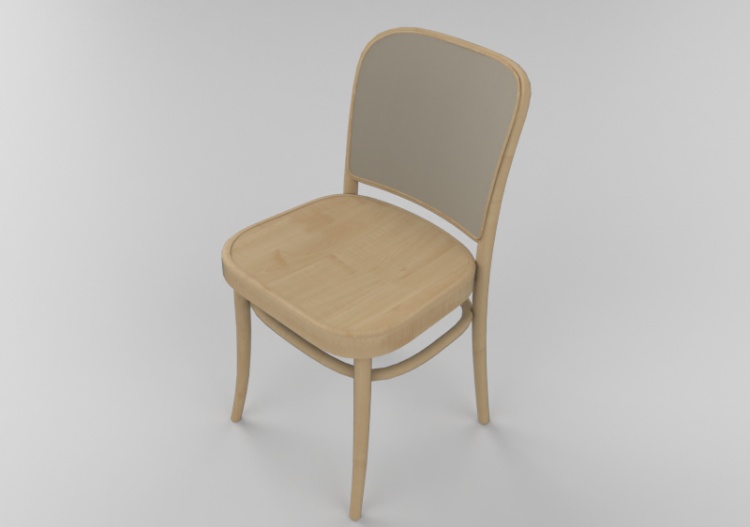 Sillas 3D - Silla de madera - Ton - 316/811 - ACCA software