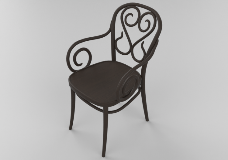 3D Chairs - Wooden Chair - Ton - 321/004 - ACCA software