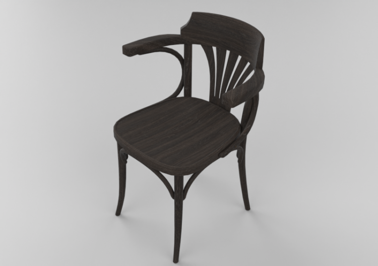 Sillas 3D - Silla de madera - Ton - 321/025 - ACCA software