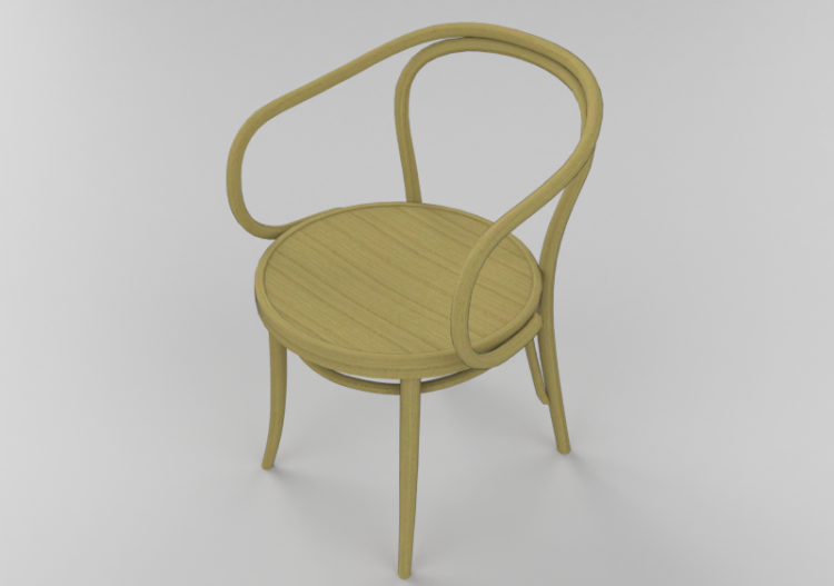 Sillas 3D - Silla de madera - Ton - 321/030 - ACCA software