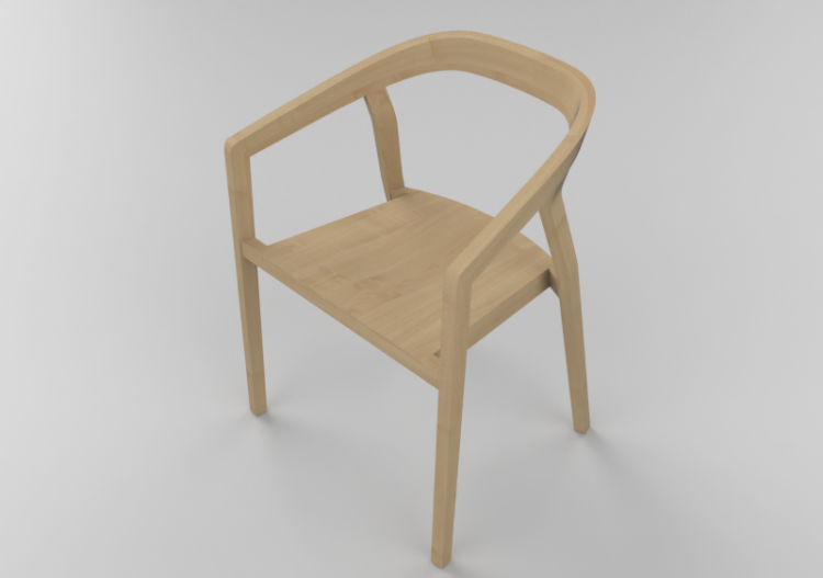 Sedie 3D - Sedia in legno - Ton - 321/101 - ACCA software