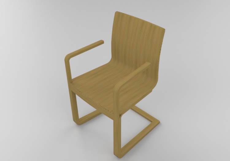 3D Chairs - Wooden Chair - Ton - 321/340 - ACCA software